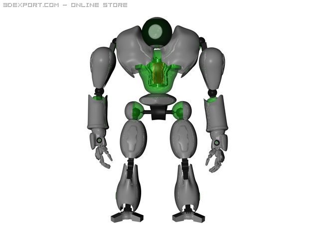 robot 3Dモデル .c4d .max .obj .3ds .fbx .stl .blend 