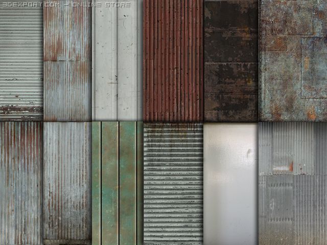 13 metallic textures CG Textures .c4d .max .obj .3ds .fbx .stl .blend 