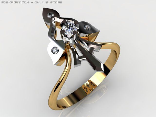 ring 3D Модель .c4d .max .obj .3ds .fbx .stl .blend