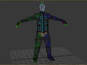 motocross rider model lowpoly 3D Model