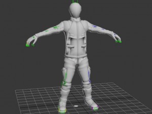 motocross rider model lowpoly 3D Model