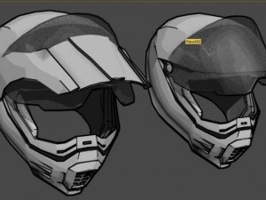 touring helm mid poly 3D-Modell