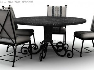 dining 01 3D Model