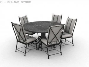 dining 01 3D Model