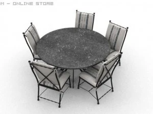 dining 01 3D Model