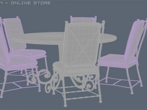 dining 01 3D Модель