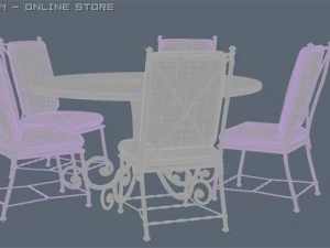 dining 01 3D Model