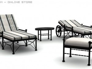 sunlounger 01 3D Model