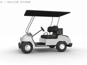 golf cart 01 3D Model