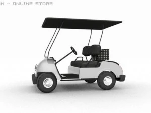 golf cart 01 3D Model
