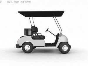 golf cart 01 3D Model