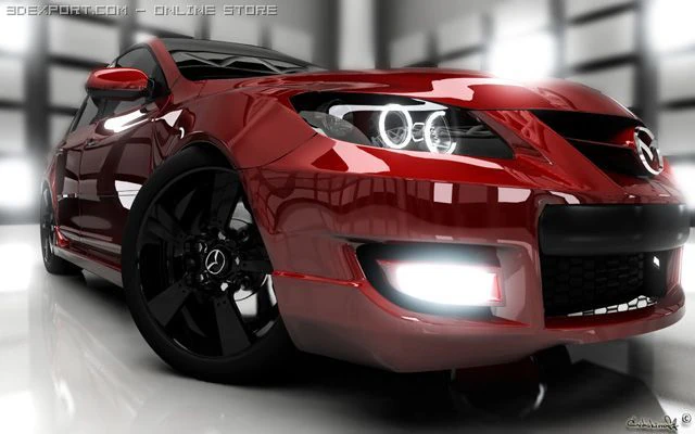 mazda 3 mps 3D Model .c4d .max .obj .3ds .fbx .stl .blend 