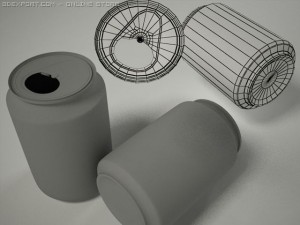 battery can textured Modelo 3D