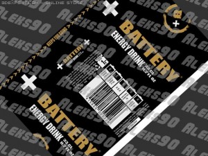 battery can textured 3D Модель