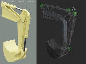 rigged robotic arm Modelo 3D