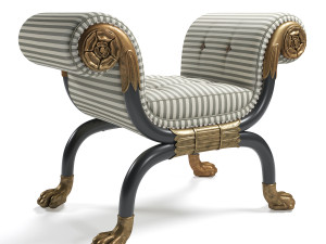 regency window seat 3Dモデル