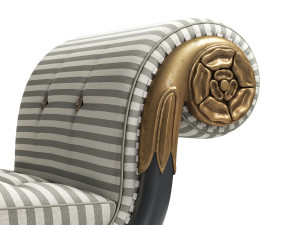 regency window seat Modèle 3D