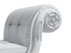 regency window seat 3D Model