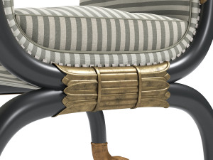 regency window seat Modèle 3D