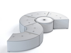jnl quinto footstool 3D 模型