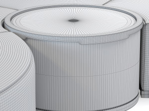 jnl quinto footstool 3D 模型