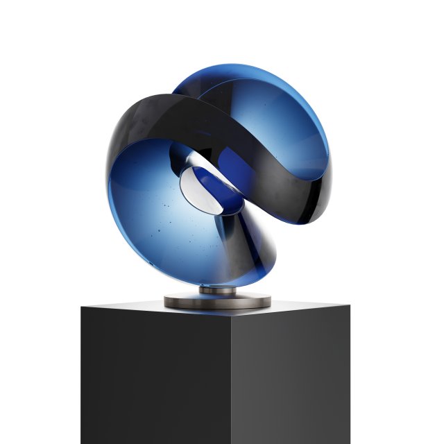 aqua one deep blue sculpture 3D Model .c4d .max .obj .3ds .fbx .stl .blend 