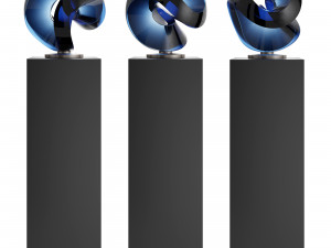 aqua one deep blue sculpture 3D Model