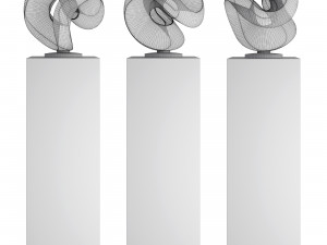 aqua one deep blue sculpture 3D Model