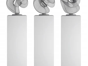 aqua one deep blue sculpture 3D Model