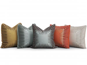 set bantal dekoratif 1 Model 3D