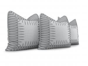 decorative cushions set 1 3D Model