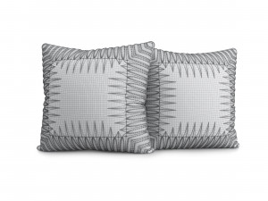 decorative cushions set 1 3D Model