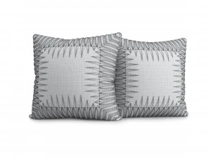 decorative cushions set 1 3D Model