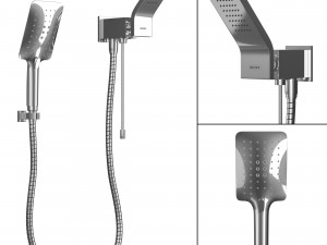 helvex shower vertikarm-13 3D मॉडल