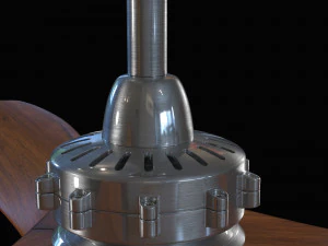 wentylator sufitowy lotniczy Model 3D