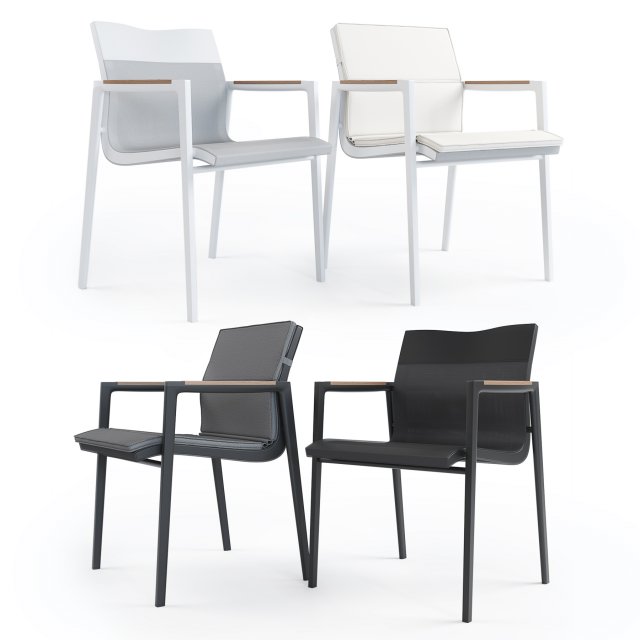 dedon dean armchair 3D Модель .c4d .max .obj .3ds .fbx .stl .blend 