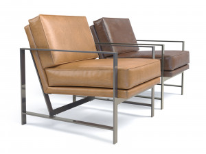 west elm metal frame chair 3D Model