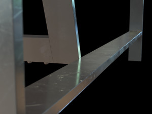west elm metal frame chair 3D Model