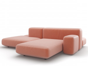 diego loft sofa 3D Model