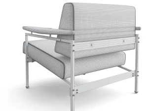 beto lounge armhair 3D Model