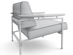 beto lounge armhair 3D Model