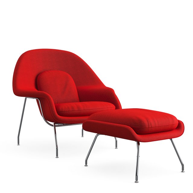 womb chair 3Dモデル .c4d .max .obj .3ds .fbx .stl .blend 