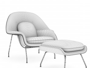 womb chair 3Dモデル
