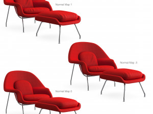 womb chair 3Dモデル