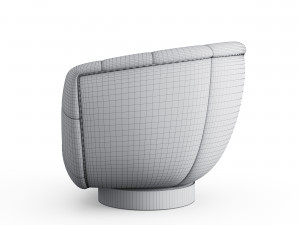 esswivel armchair Modello 3D