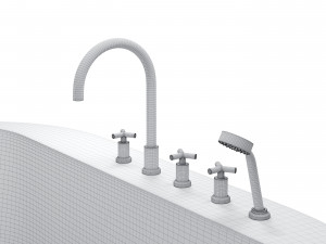 monceau bathtub 3D Модель