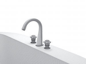 monceau bathtub 3D Модель