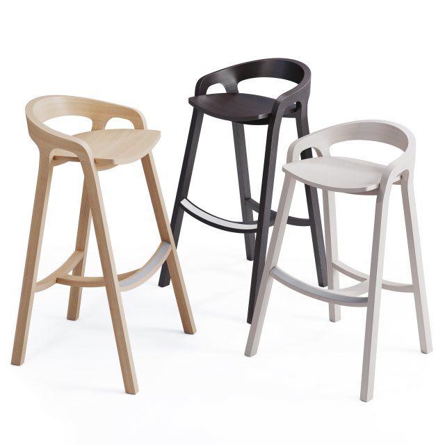 she said bar stool 3D Model .c4d .max .obj .3ds .fbx .stl .blend 