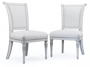 sedia da pranzo Alex Modello 3D