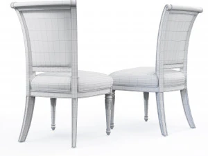 sedia da pranzo Alex Modello 3D